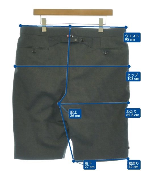 THOM BROWNE（トムブラウン）ショートパンツ グレー サイズ:3(L位) メンズ/2200718640019