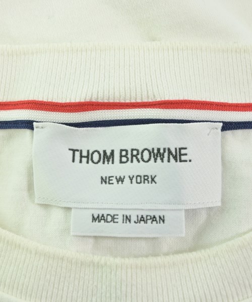 THOM BROWNE（トムブラウン）Tシャツ・カットソー 白 サイズ:0(XS位) メンズ/2200644873093