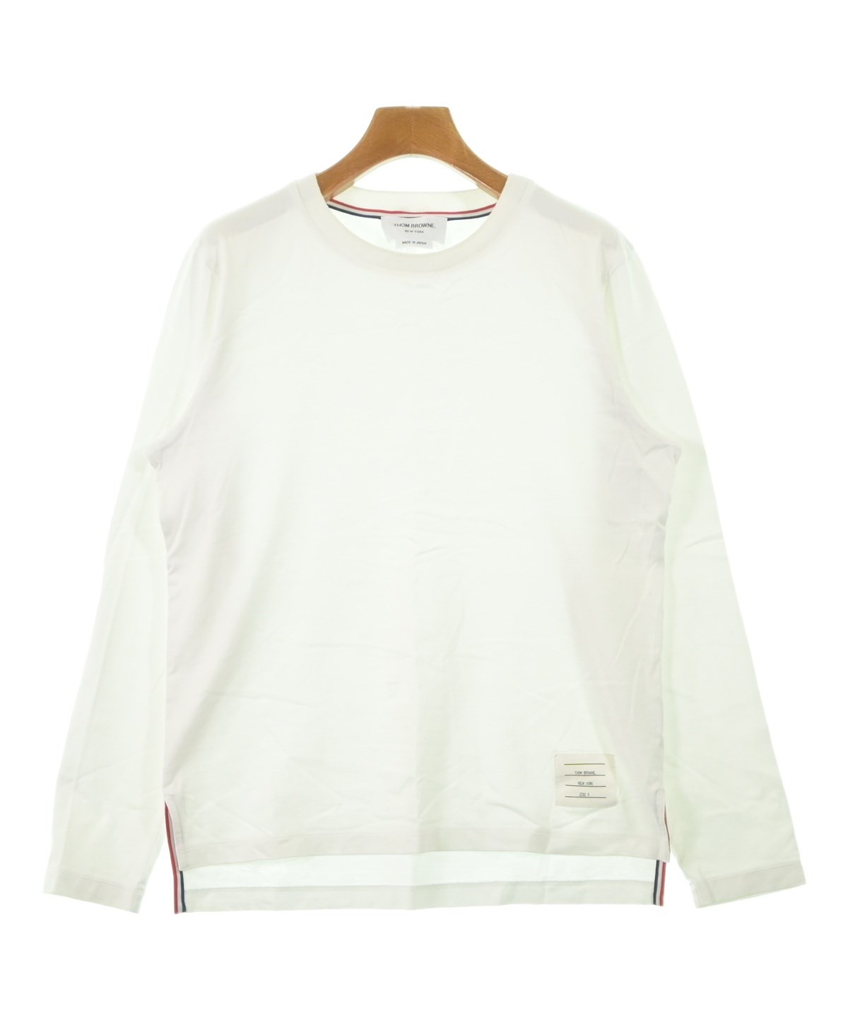 THOM BROWNE（トムブラウン）Tシャツ・カットソー 白 サイズ:0(XS位