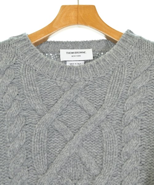 THOM BROWNE（トムブラウン）ニット・セーター グレー サイズ:0(XS位) メンズ/2200645987065