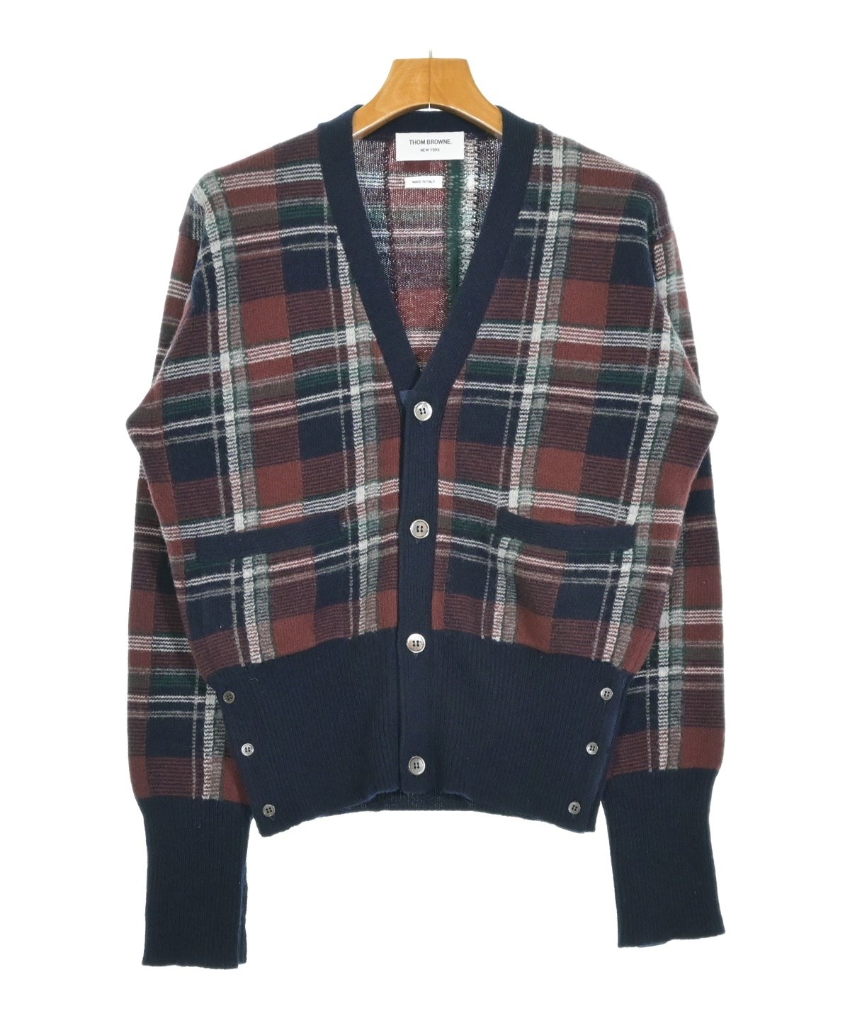 THOM BROWNE（トムブラウン）カーディガン 紺 サイズ:2(M位) メンズ