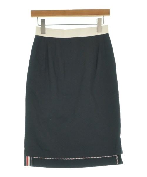 THOM BROWNE(トムブラウン)ひざ丈スカート 紺 サイズ:L/2200632688043
