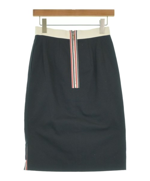 THOM BROWNE（トムブラウン）ひざ丈スカート 紺 サイズ:L レディース/2200632688043