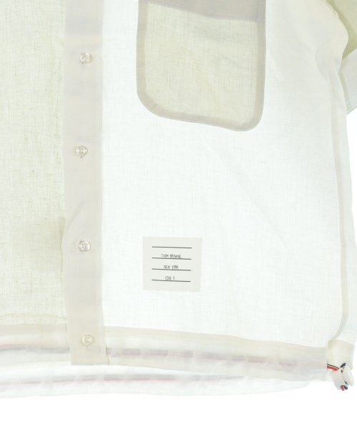 THOM BROWNE（トムブラウン）カジュアルシャツ 白 サイズ:0(XS位) メンズ/2200650214088