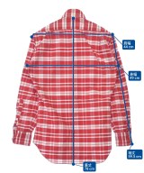 THOM BROWNE（トムブラウン）カジュアルシャツ 赤 サイズ:0(XS位) メンズ/2200612798052