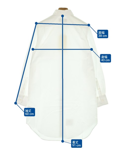 THOM BROWNE（トムブラウン）カジュアルシャツ 白 サイズ:38(S位) レディース/2200651774048