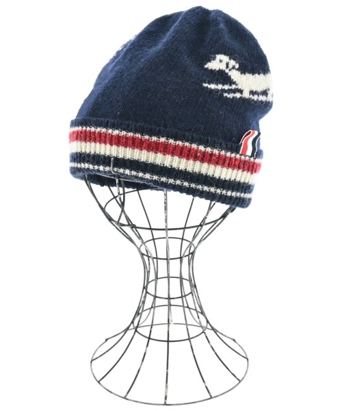 THOM BROWNE(トムブラウン)ニットキャップ・ビーニー 紺 サイズ:-/2200652612226