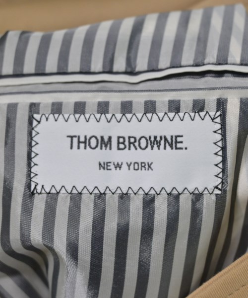 THOM BROWNE（トムブラウン）ステンカラーコート ベージュ サイズ:4(XL位) メンズ/2200653112251