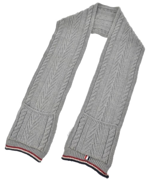 THOM BROWNE(トムブラウン)マフラー グレー サイズ:-/2200653197128