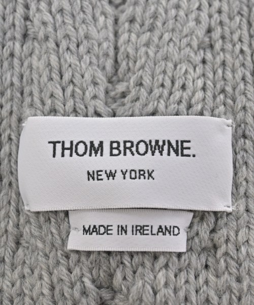 THOM BROWNE（トムブラウン）マフラー グレー サイズ:- レディース/2200653197128