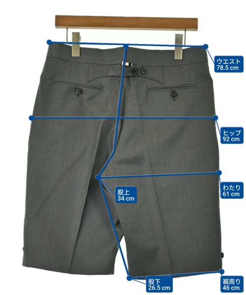 THOM BROWNE（トムブラウン）ショートパンツ グレー サイズ:48(L位) メンズ/2200653955018