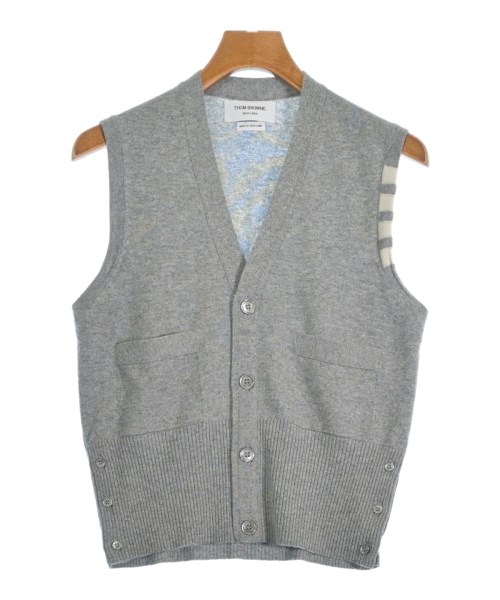 THOM BROWNE(トムブラウン)ベスト グレー サイズ:1(S位)/2200653955032