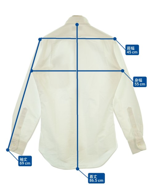 THOM BROWNE（トムブラウン）カジュアルシャツ 白 サイズ:2(M位) メンズ/2200648691037