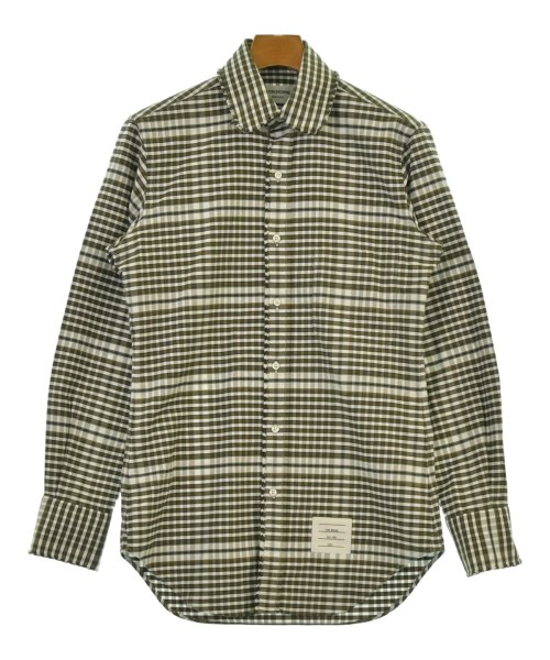 THOM BROWNE(トムブラウン)カジュアルシャツ カーキ サイズ:1(S位)/2200648691044