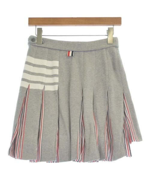 THOM BROWNE（トムブラウン）ミニスカート グレー サイズ:38(S位) レディース/2200702231124