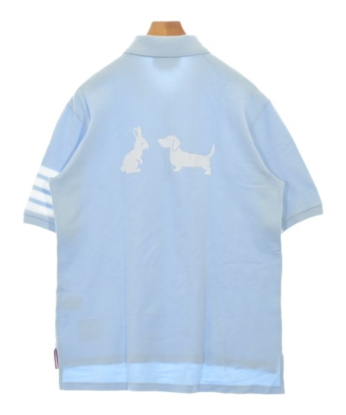 THOM BROWNE（トムブラウン）ポロシャツ 青 サイズ:3(L位) メンズ/2200698963085