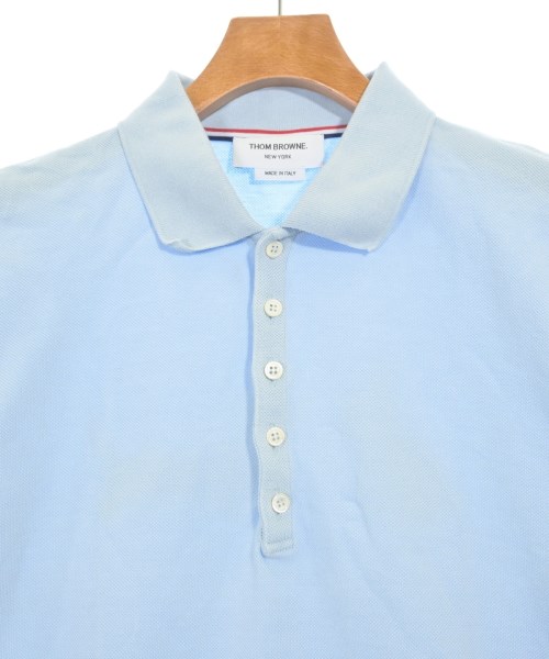 THOM BROWNE（トムブラウン）ポロシャツ 青 サイズ:3(L位) メンズ