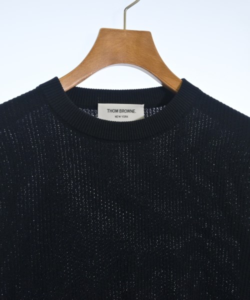 THOM BROWNE（トムブラウン）ニット・セーター 紺 サイズ:0(XS位) メンズ/2200704561014