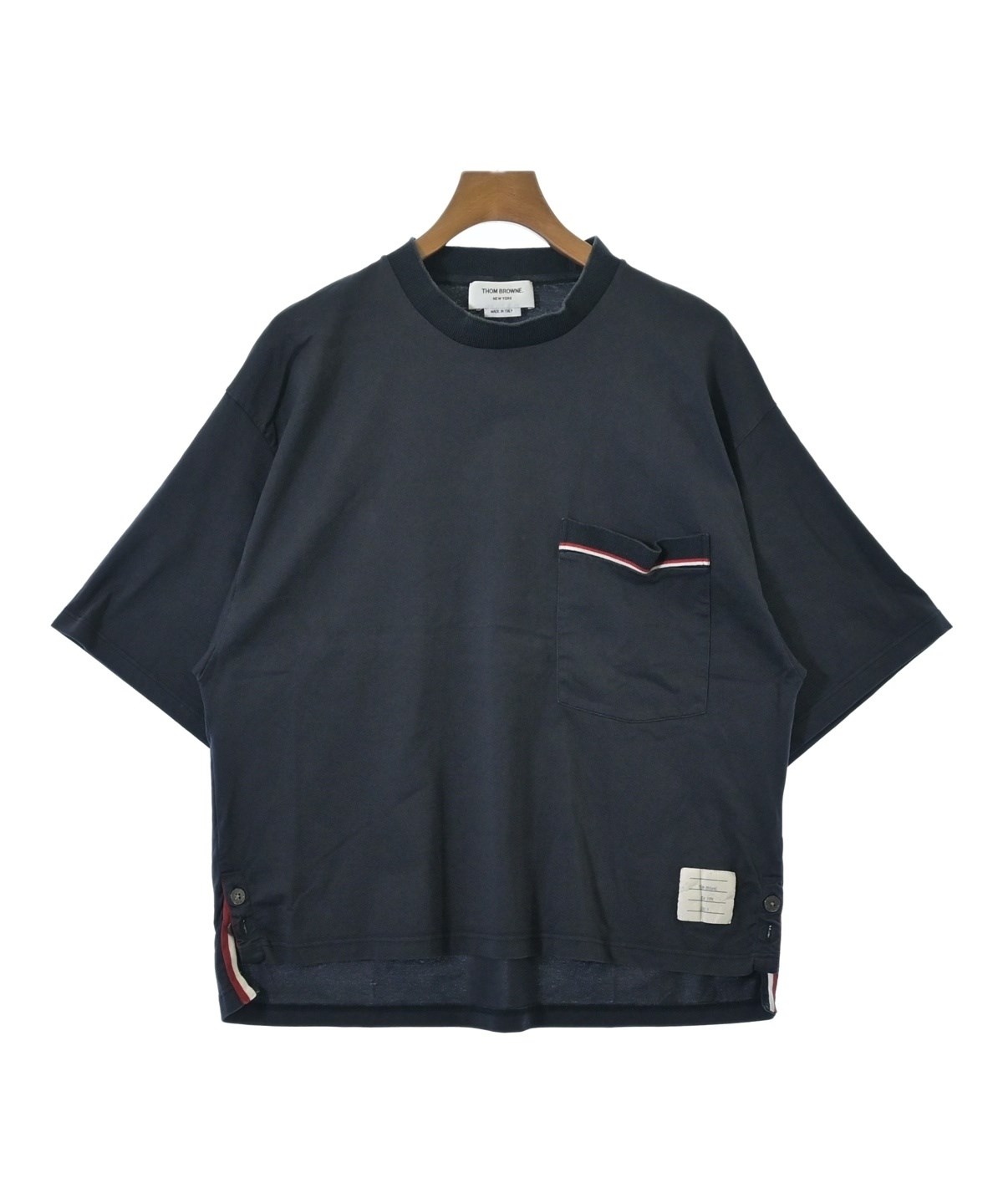 THOM BROWNE（トムブラウン）Tシャツ・カットソー 紺 サイズ:2(M位