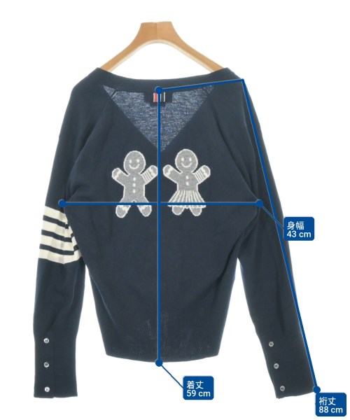 THOM BROWNE（トムブラウン）カーディガン 紺 サイズ:42(M位) レディース/2200707610078