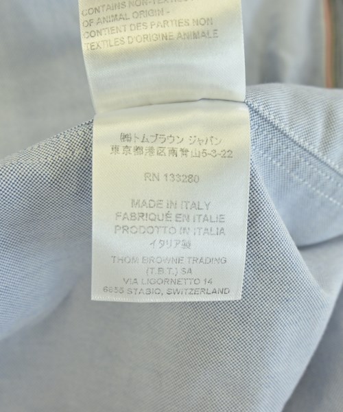 THOM BROWNE（トムブラウン）カジュアルシャツ 青 サイズ:4(XL位) メンズ/2200707610092