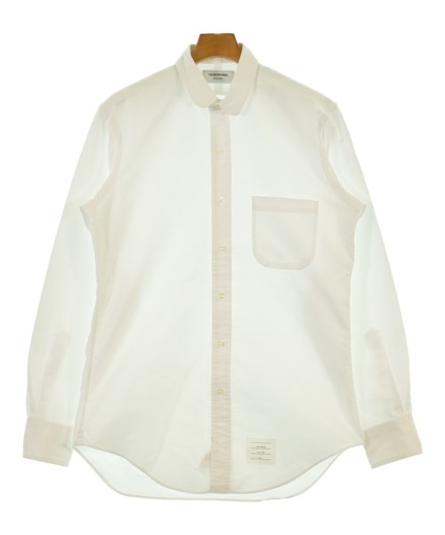 THOM BROWNE(トムブラウン)カジュアルシャツ 白 サイズ:3(L位)/2200664823047