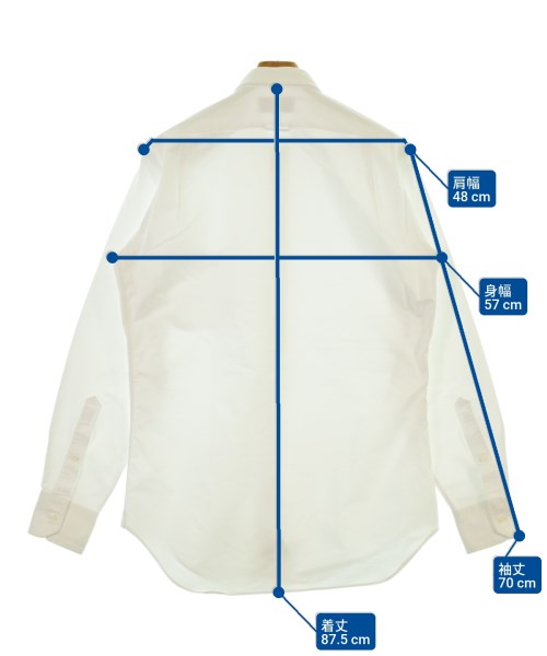 THOM BROWNE（トムブラウン）カジュアルシャツ 白 サイズ:3(L位) メンズ/2200664823047