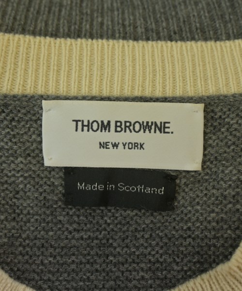 THOM BROWNE（トムブラウン）ニット・セーター グレー サイズ:1(S位) メンズ/2200664025212
