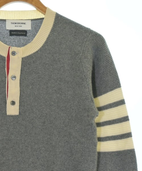 THOM BROWNE（トムブラウン）ニット・セーター グレー サイズ:1(S位) メンズ/2200664025212