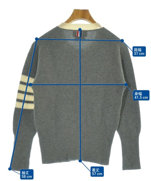THOM BROWNE（トムブラウン）ニット・セーター グレー サイズ:1(S位) メンズ/2200664025212