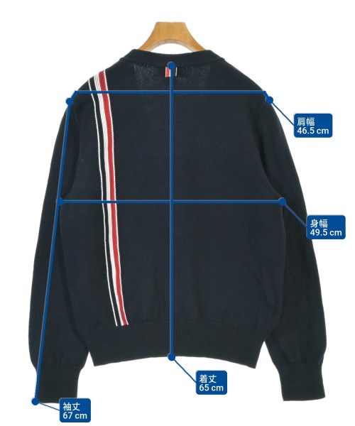THOM BROWNE（トムブラウン）カーディガン 紺 サイズ:3(L位) メンズ/2200667878013