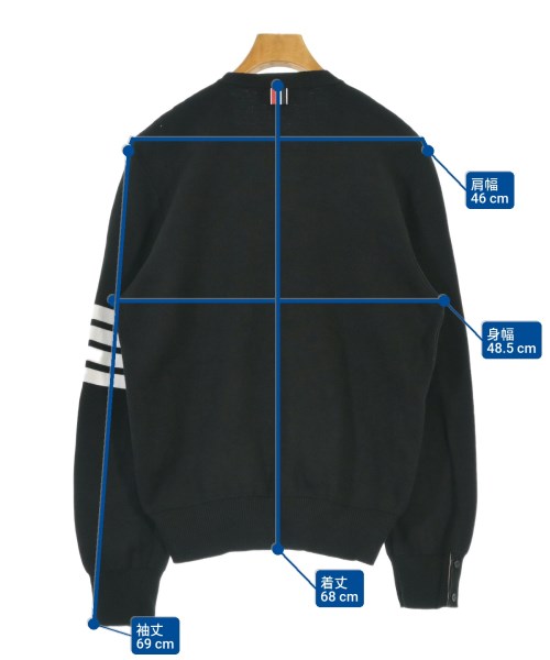 THOM BROWNE（トムブラウン）カーディガン 黒 サイズ:2(M位) メンズ/2200667878044