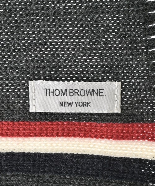 THOM BROWNE（トムブラウン）マフラー グレー サイズ:- メンズ/2200668807043