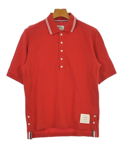 THOM BROWNE(トムブラウン)ポロシャツ 赤 サイズ:1(S位)/2200665329012