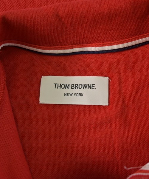 THOM BROWNE（トムブラウン）ポロシャツ 赤 サイズ:1(S位) メンズ/2200665329012