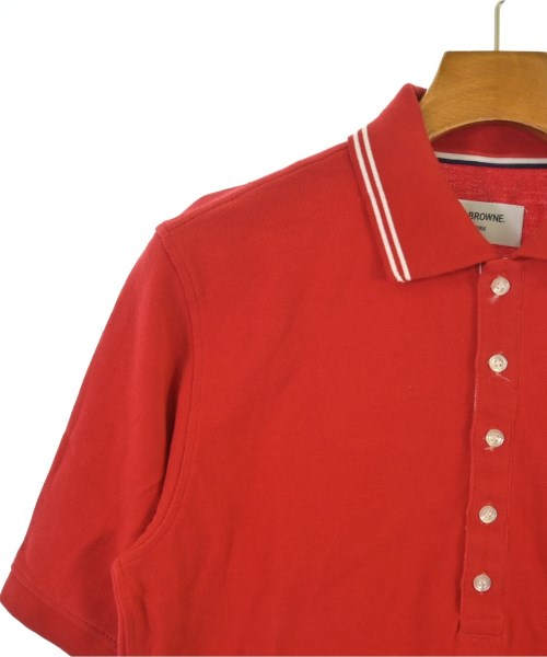 THOM BROWNE（トムブラウン）ポロシャツ 赤 サイズ:1(S位) メンズ/2200665329012