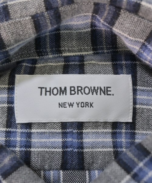 THOM BROWNE（トムブラウン）カジュアルシャツ グレー サイズ:0(XS位) メンズ/2200665329029