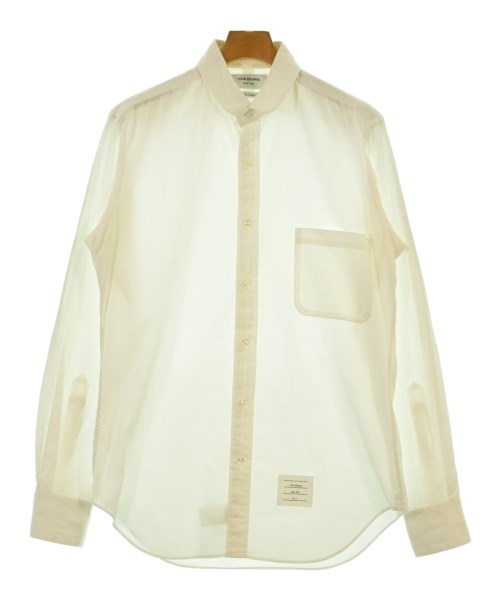 THOM BROWNE(トムブラウン)カジュアルシャツ 白 サイズ:3(L位)/2200669858020
