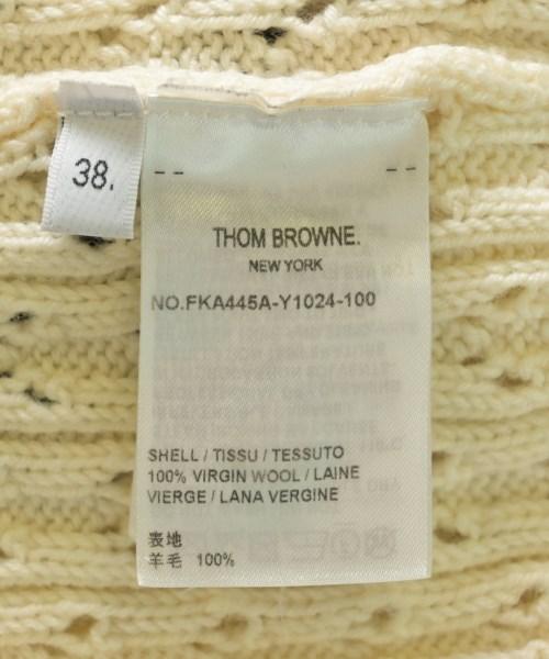 THOM BROWNE（トムブラウン）ニット・セーター 白 サイズ:38(S位) レディース/2200730705116