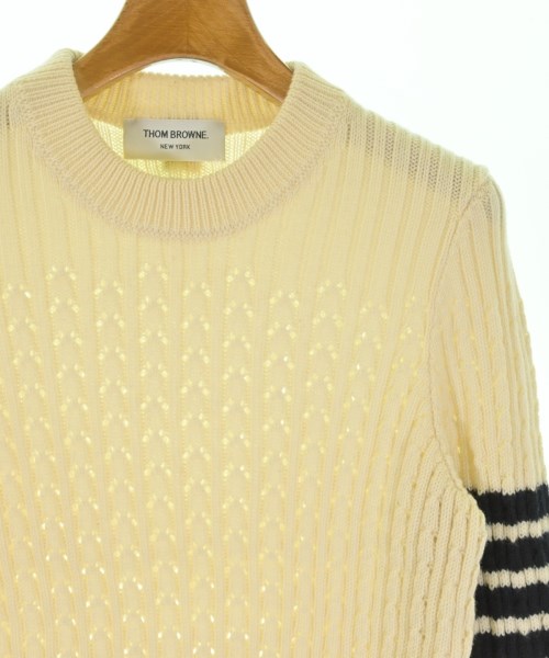 THOM BROWNE（トムブラウン）ニット・セーター 白 サイズ:38(S位) レディース/2200730705116
