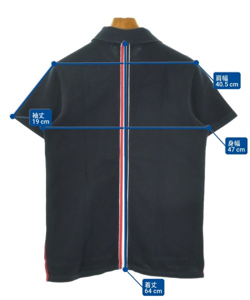 THOM BROWNE（トムブラウン）ポロシャツ 紺 サイズ:1(S位) メンズ/2200731633074