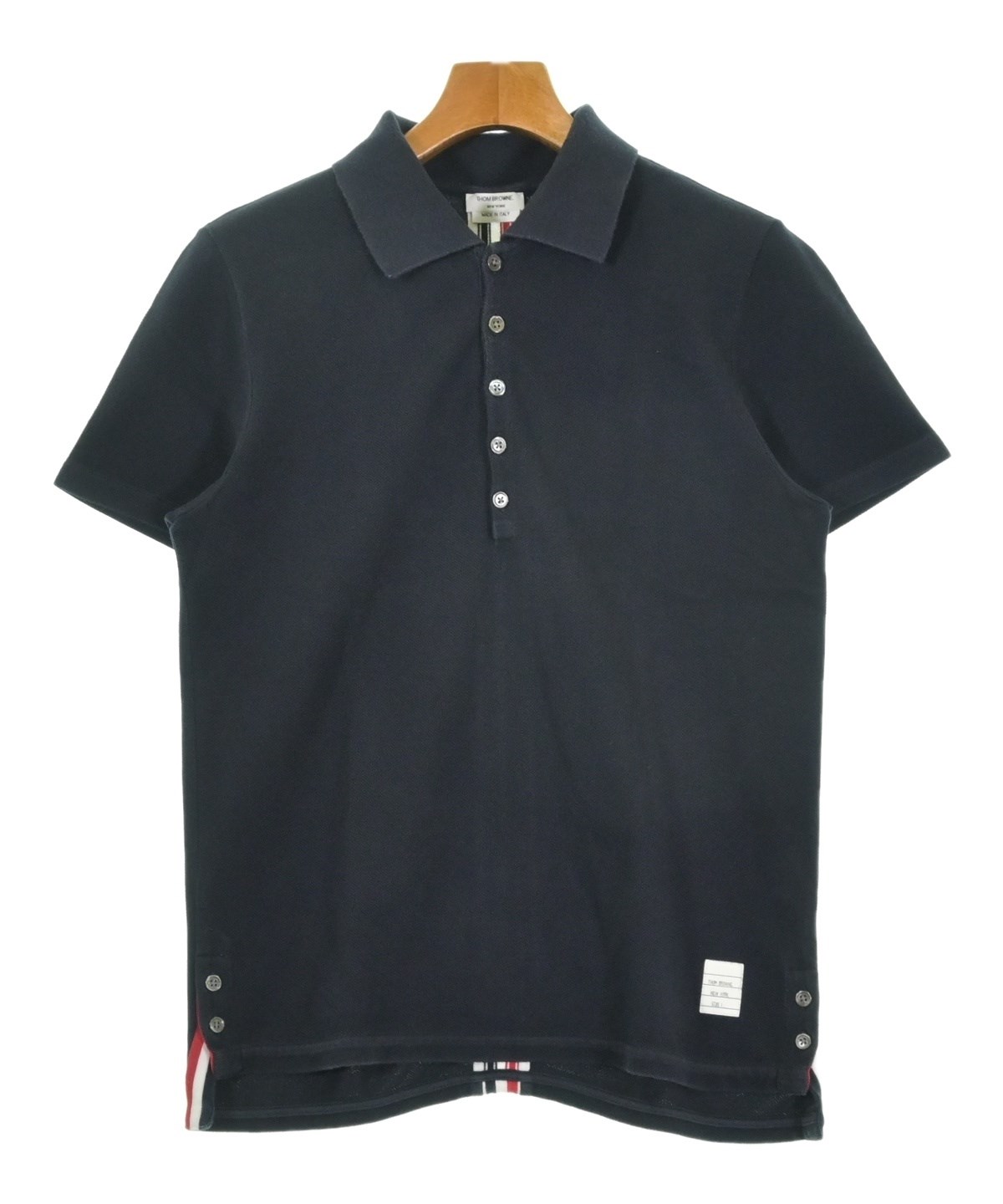 THOM BROWNE（トムブラウン）ポロシャツ 紺 サイズ:1(S位) メンズ