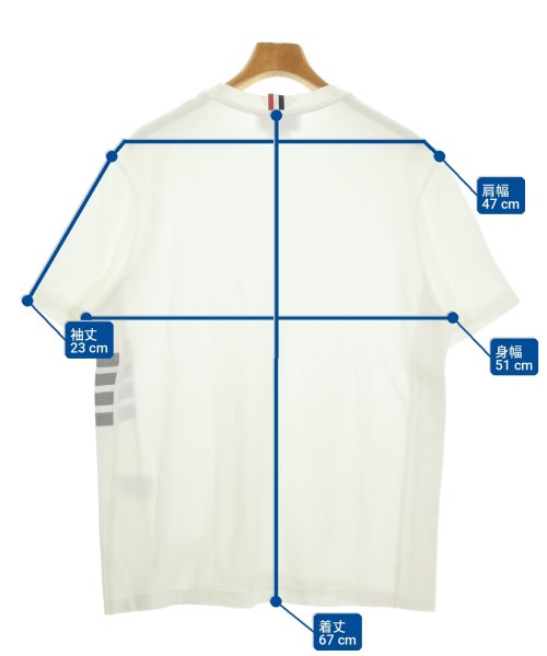 THOM BROWNE（トムブラウン）Tシャツ・カットソー 白 サイズ:3(L位) メンズ/2200732081102
