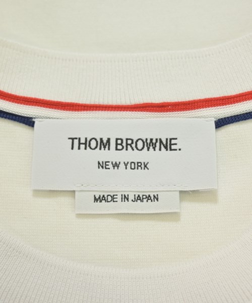 THOM BROWNE（トムブラウン）Tシャツ・カットソー 白 サイズ:0(XS位) メンズ/2200734116031