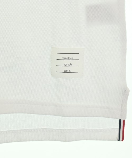 THOM BROWNE（トムブラウン）ポロシャツ 白 サイズ:0(XS位) メンズ/2200734116048