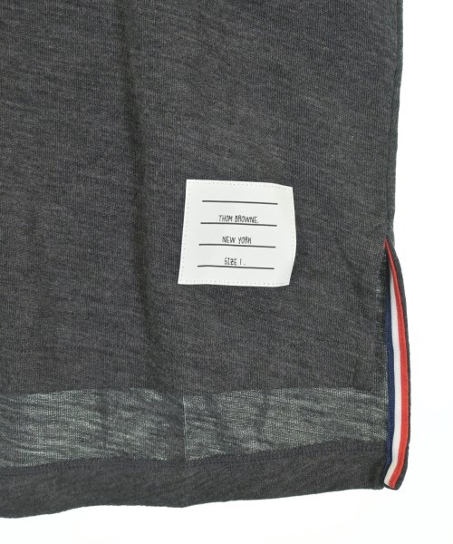 THOM BROWNE（トムブラウン）ポロシャツ グレー サイズ:1(S位) メンズ/2200734116055