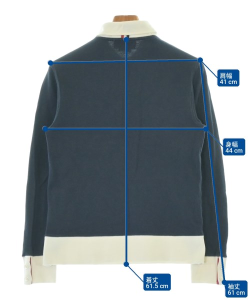 THOM BROWNE（トムブラウン）ポロシャツ 紺 サイズ:2(M位) メンズ/2200734380029