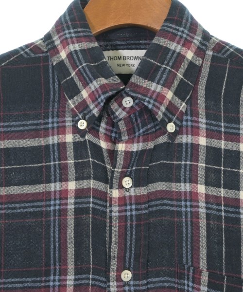 THOM BROWNE（トムブラウン）カジュアルシャツ 紺 サイズ:0(XS位) メンズ/2200735347052