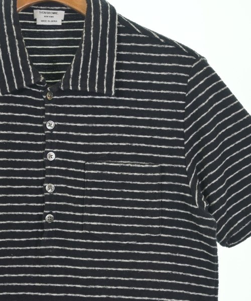 THOM BROWNE（トムブラウン）ポロシャツ 黒 サイズ:L メンズ/2200735433090