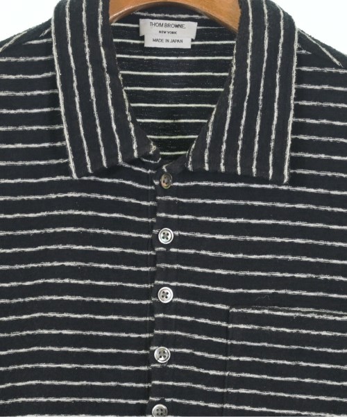THOM BROWNE（トムブラウン）ポロシャツ 黒 サイズ:L メンズ/2200735433090
